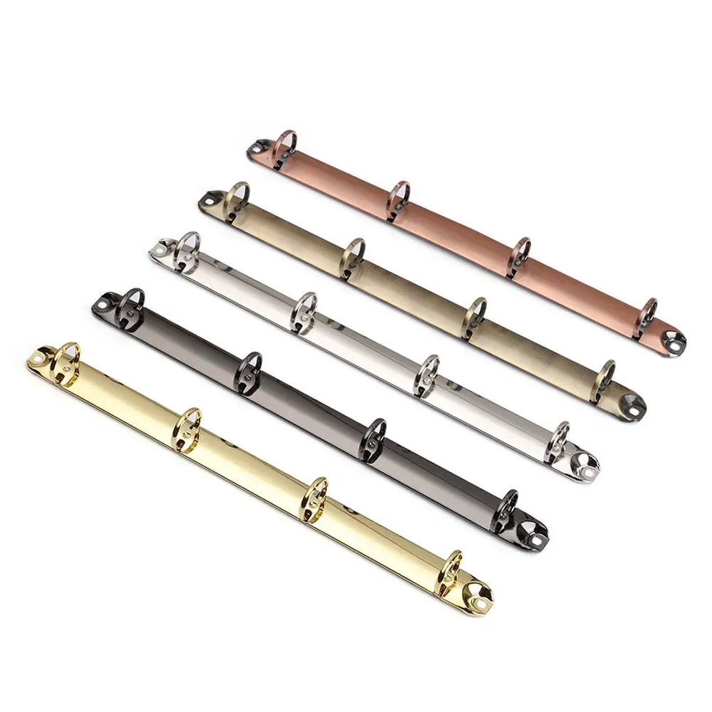 Supplies Colorful Metal Refillable Notepad Accessory Loose-leaf File Folder Notebook Binding Hoops Binder Clip Ring Binder