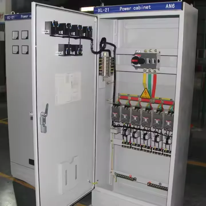 خزانة التحكم في تحويل التردد لمعدات توزيع الطاقة الخارجية مع التحكم في مفتاح صندوق توزيع الطاقة المزدوج #2