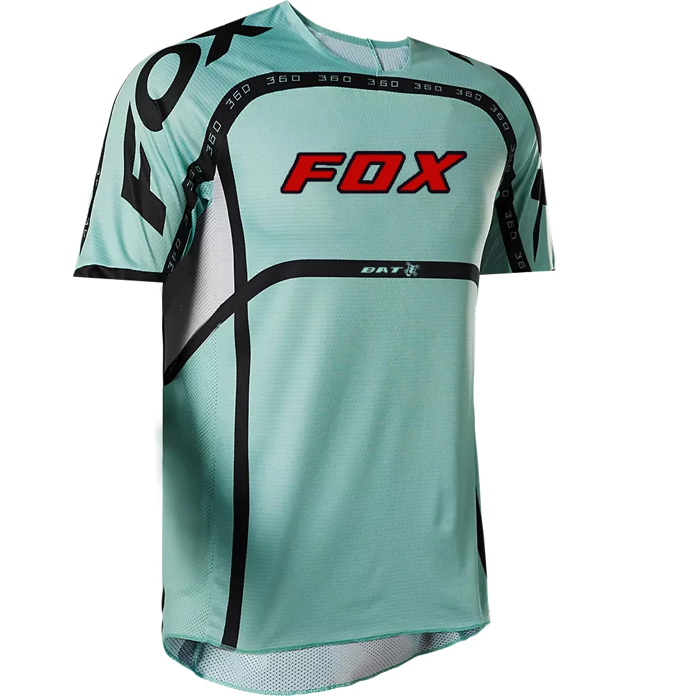 Men\'s BAT FOX Shirts Short Sleeve Downhill Jersey Quick Dry Breathable Motocross Racing Mountain Bike Jersey Enduro MTB T-Shirt