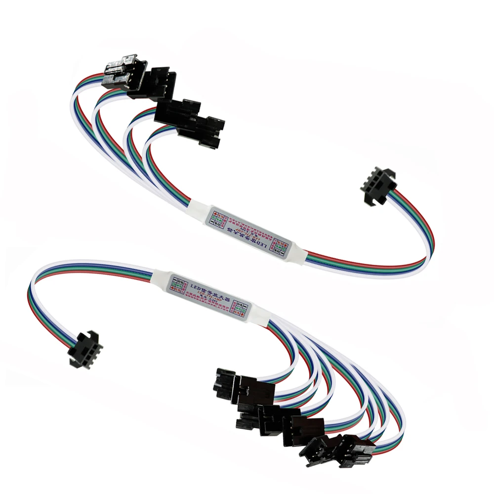 

Светодиодный усилитель сигнала, повторитель, контроллер для WS2811 WS2812B WS2813 WS2815 SK6812, 3-контактный/4-контактный RGB адресуемый светодиодный светильник