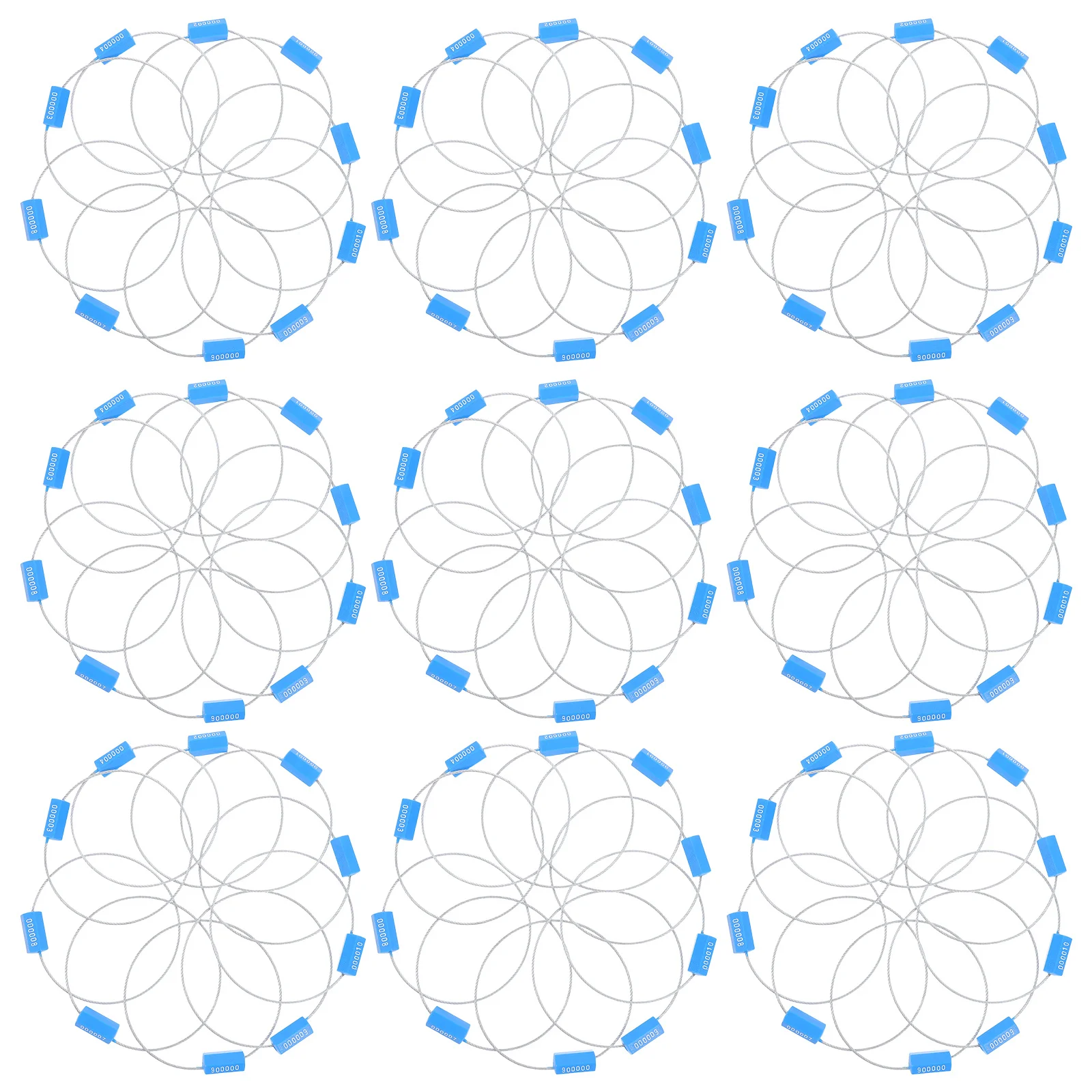 

100Pcs Steel Cable Seals High Strength Metal Security Tags for Transport Container Sealing Cable Locks Safety Wire Seal