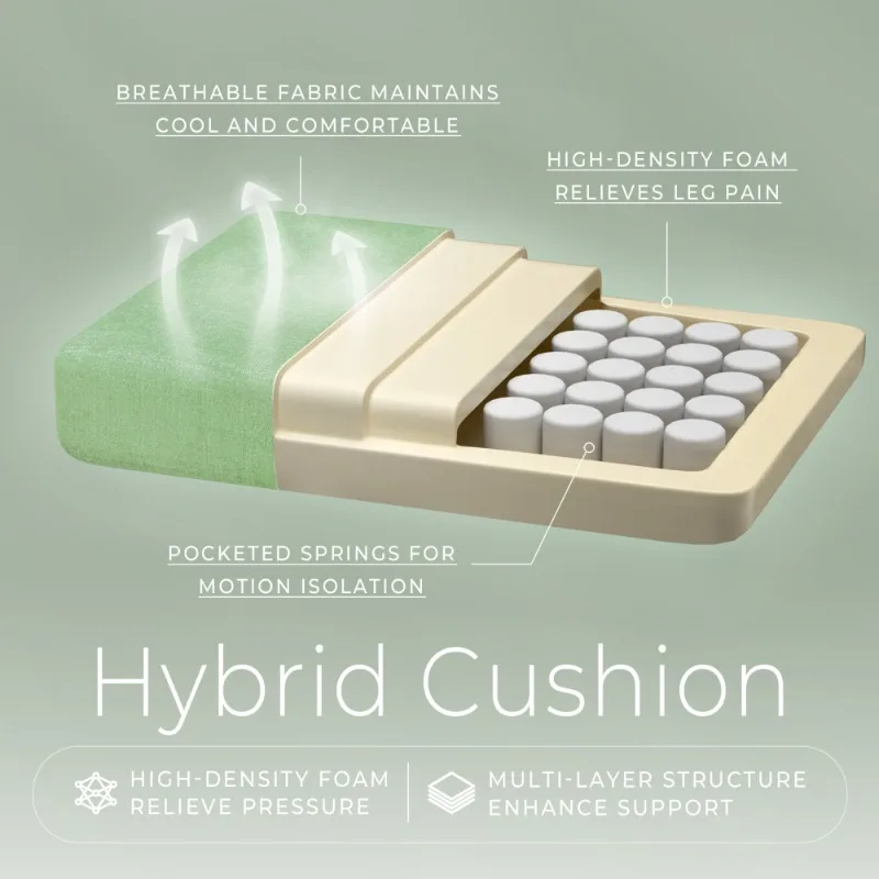 كرسي ألعاب Vigosit أخضر للتدفئة والتدليك كرسي كمبيوتر مريح 350 رطل ارتفاع قابل للتعديل 360 درجة ° دوارة للمكتب/الألعاب #3