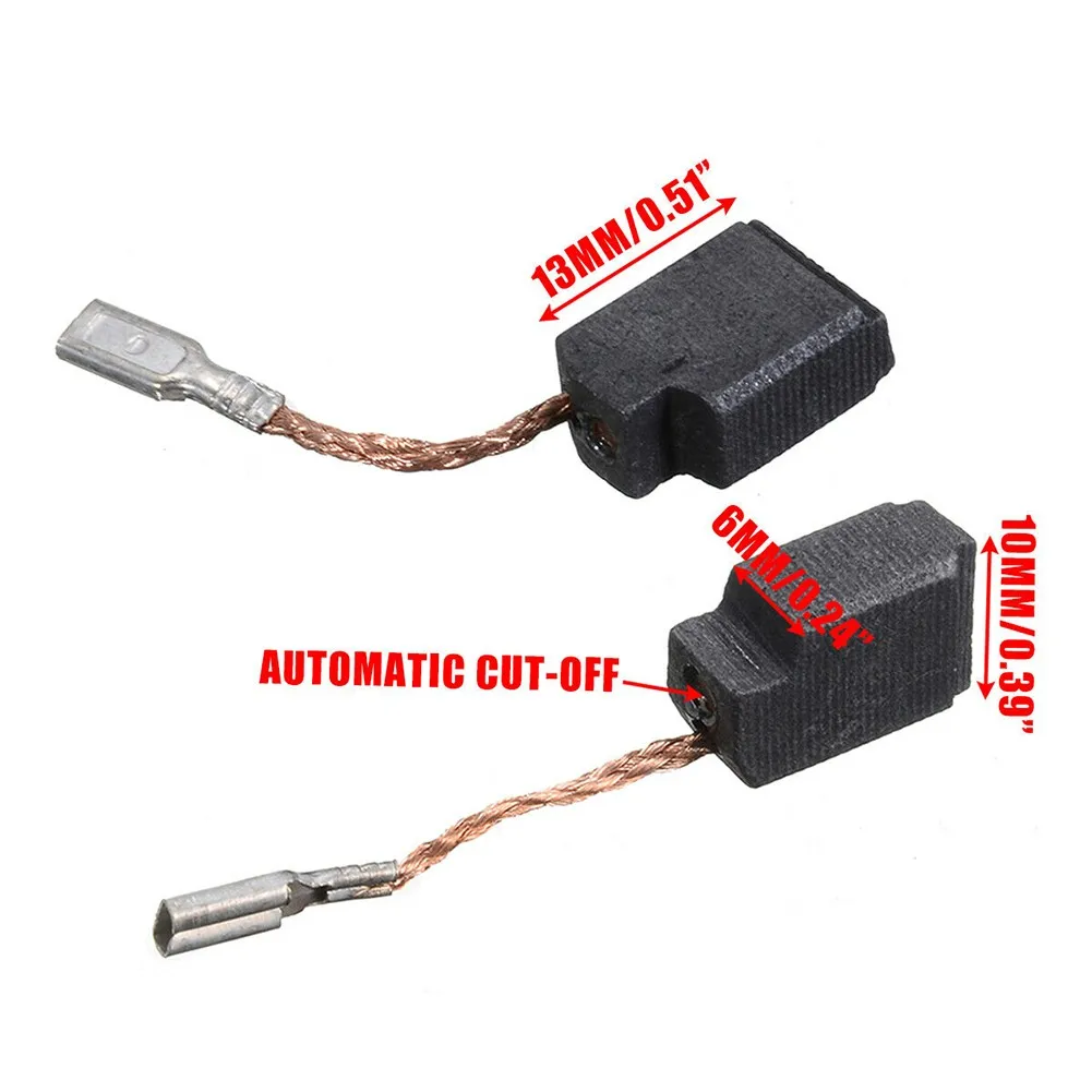 Practical Carbon Brush For D28132 D28133 For D28130 Pack Parts Replace Replacement 6*10*13mm 6x10x13mm  Practical