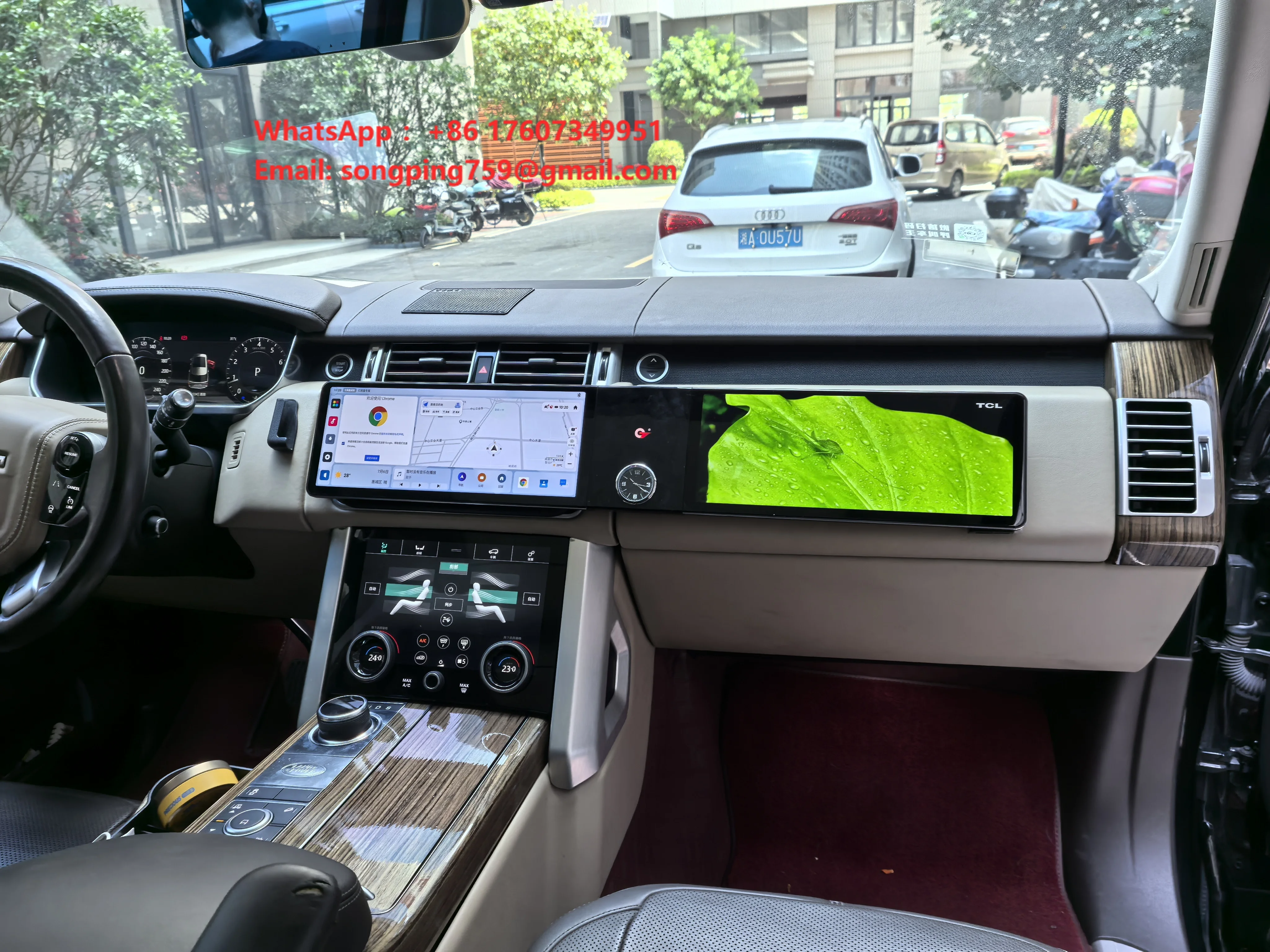 Car Automotive Interior Upgraded Center Screen Console Display Screen Gps Navigation for Range Rover
