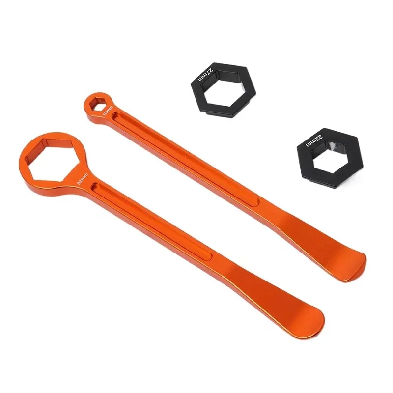 Applicabile per KTM 50cc-1290cc 2004-2022 Dirt Bike ADV Strumento per la rimozione dei pneumatici anteriori e posteriori Chiave per rimozione CNC Strumento per la rimozione dei cuscinetti