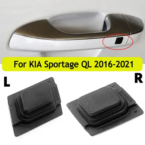 1PCS 왼쪽 및 오른쪽 외부 도어 핸들 KIA Sportage QL 2016-2021 82651D9710 82661-D9710 용 소형 버튼 스위치 커버