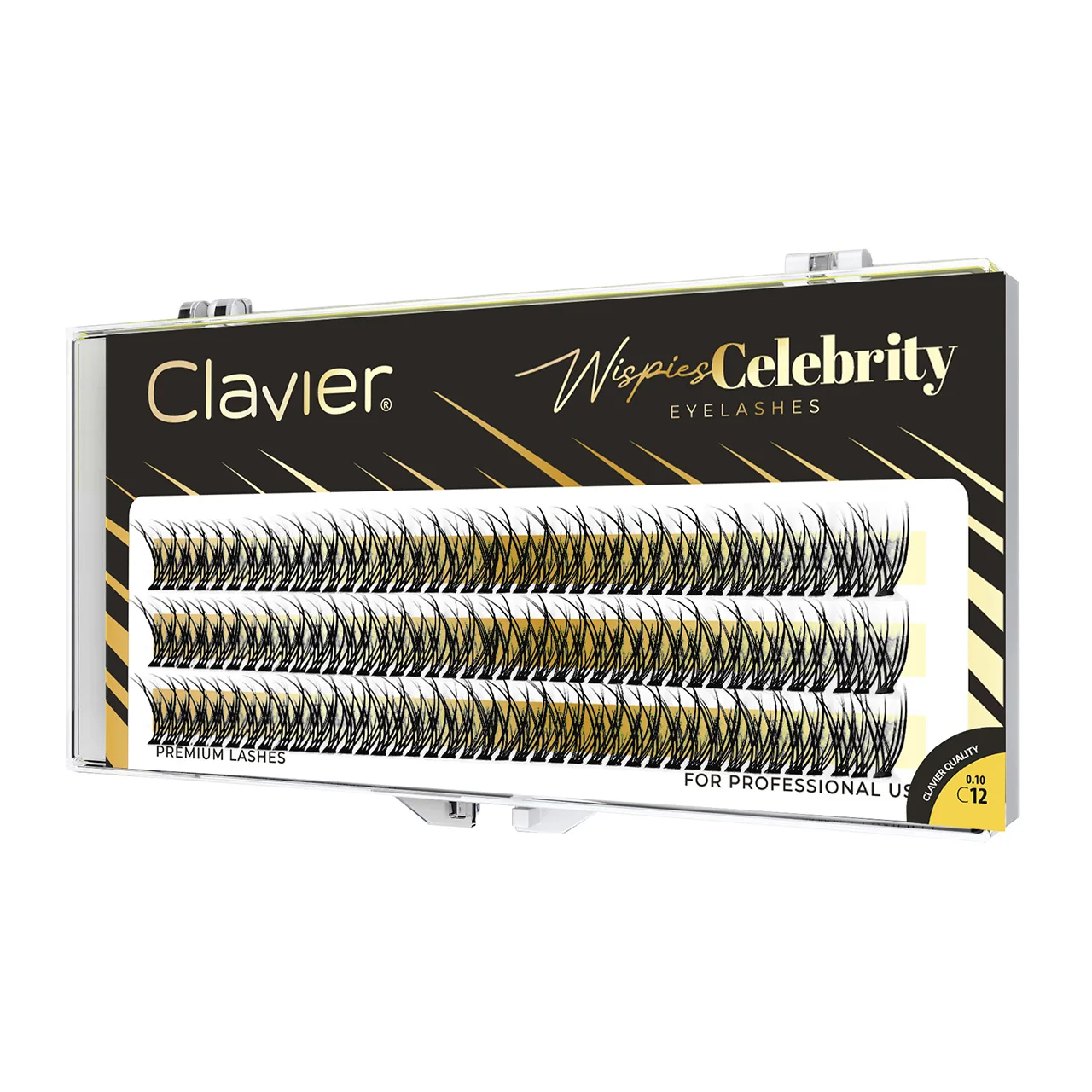 Clavier Wispies Celebrity Cluster Eyelash DIY Self-Grafting Lashes 3 Rows Faux Mink Lash Easy-to-wear Eyelashes Natural Soft