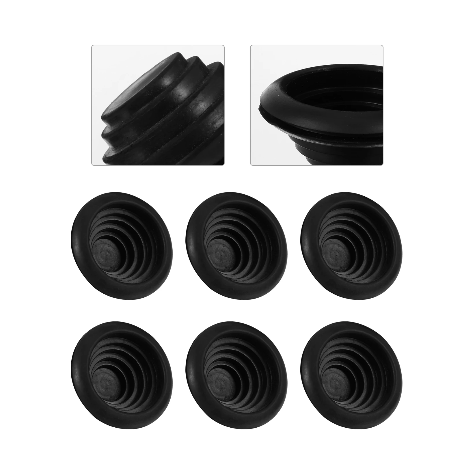 

10 pcs Rubber Grommets Wire Protection Gasket Flame Retardant Dust Proof Insulation Guard For Drill Hole Firewall Metal Frame