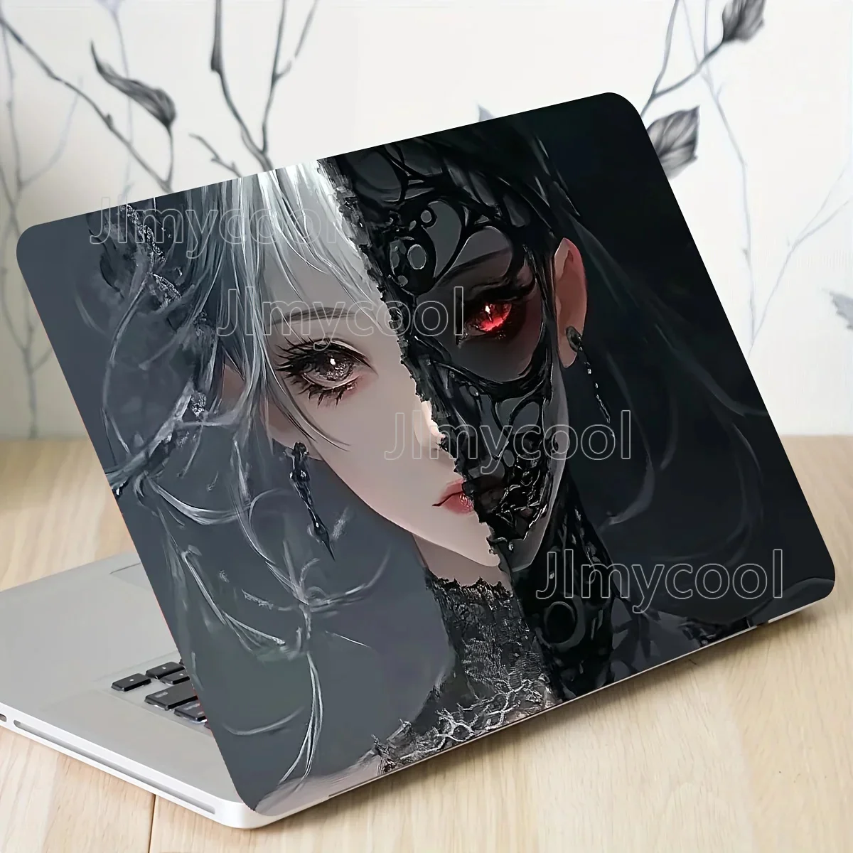 A Set of 2 Angel and Devil Patterned Laptop Art Stickers Suitable for Universal Laptop Skin Stickers Non Reusable Self-adhesive