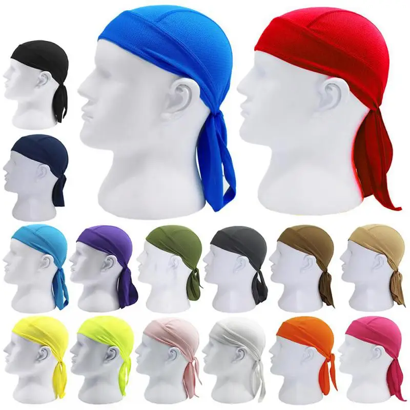 Hot Pure Cycling Head Scarf Summer Men Running Riding Bandana Headscarf Ciclismo Pirate Headband Men Head Scarf 2024