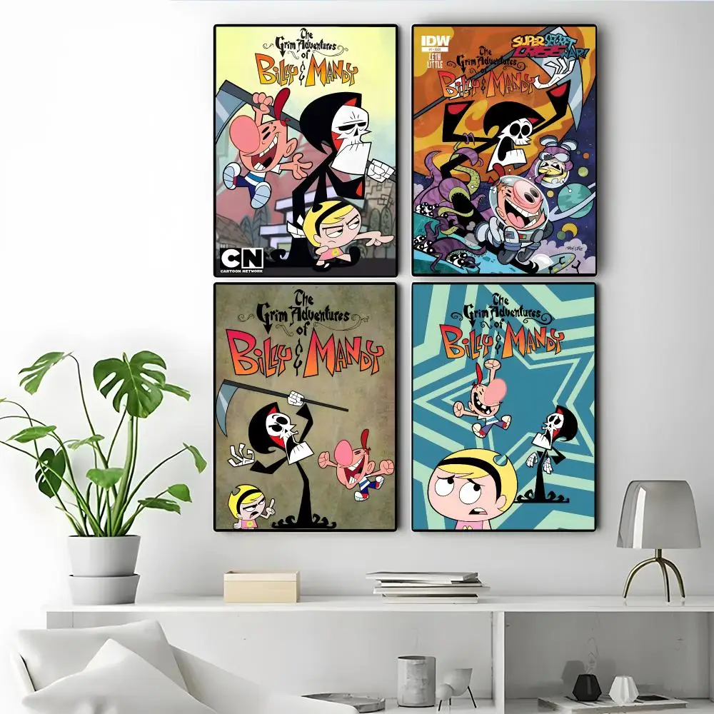 The Grim Adventures of Billy & Mandy Poster Modern Elegant Wall Stickers, Home Decor Poster, Wall Art for Living Room & Dorm
