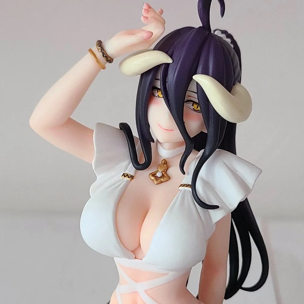 In Stock Overlord Anime Peripherals Immortal Albedo Sitting Beautiful Girl Model Toy Gift Collection