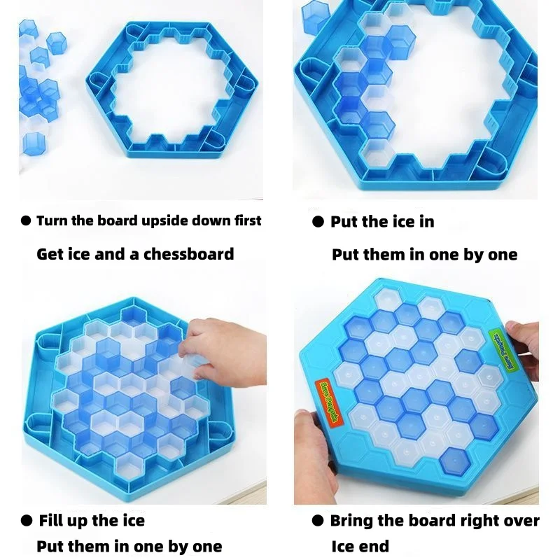 Smashing ice to save penguins Ice Breaking table Toy Boys Little girls Children's puzzle thinking training board game gifts