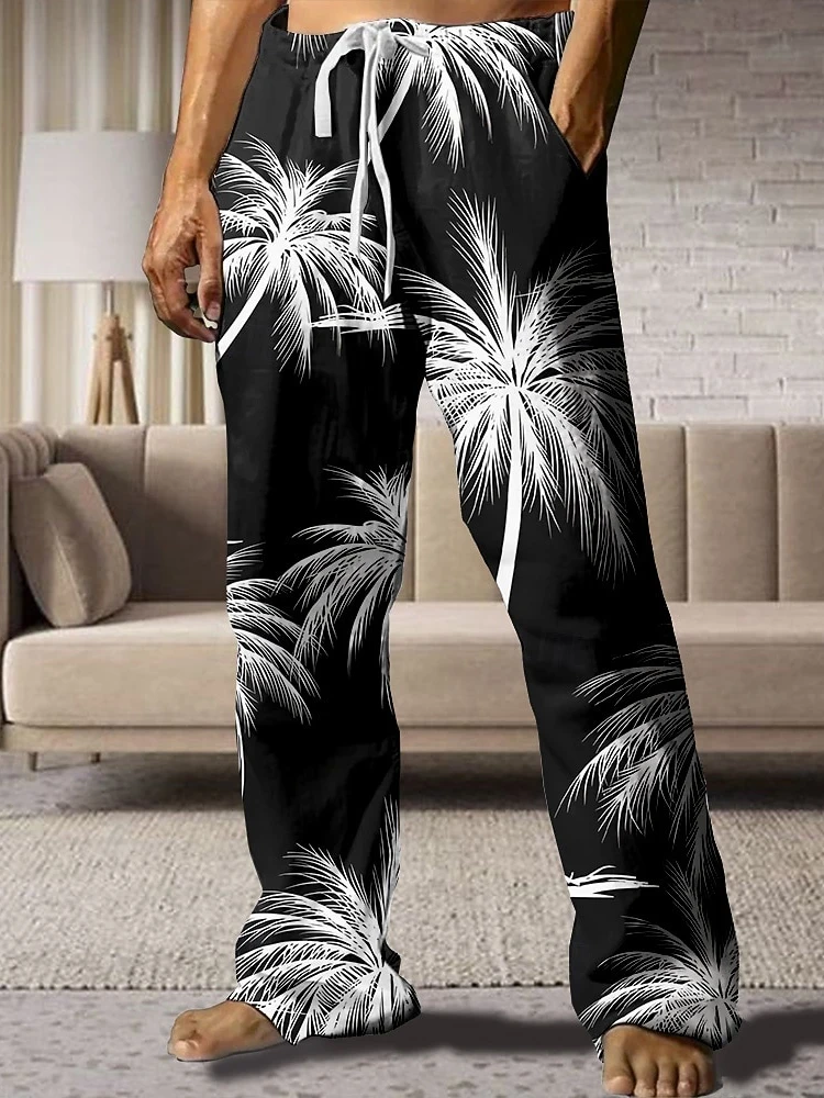 

Новинка 202, осенние Гавайские мужские повседневные брюки с 3D принтом, повседневные мужские брюки для отдыха и пляжа, простые и универсальные S-5XL