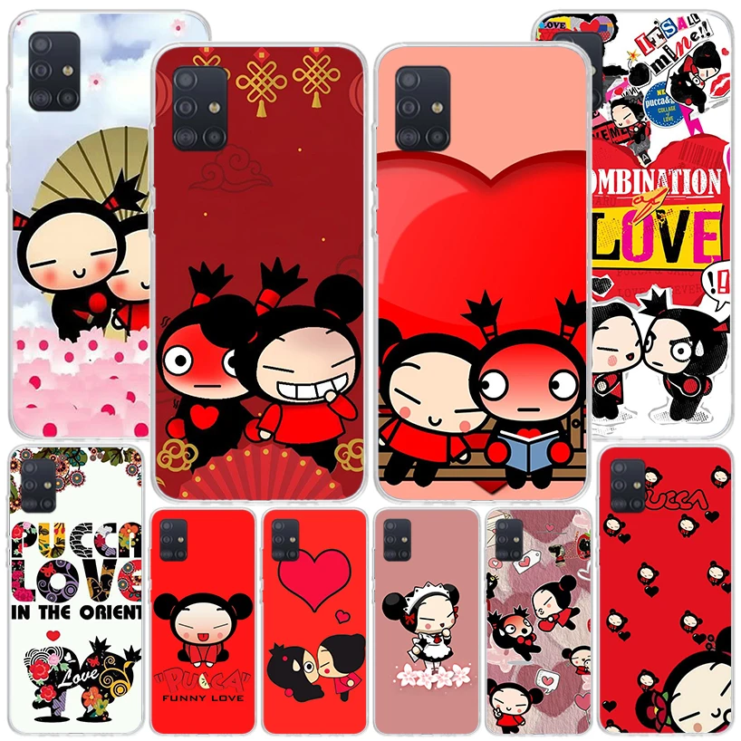 Cute Cartoon Pucca Garu Phone Case For Samsung Galaxy A51 A41 A31 A21S A11 A01 A71 A50S A40 A30 A20S A10S A6 A7 A8 A9 Print Cove