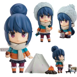 #981-DX Yuru Camp Rin Shima Anime Girl Figure Max Factory Laid-Back Camp Yuru Camp Action Figure Collectible Model Toy Gift 10cm