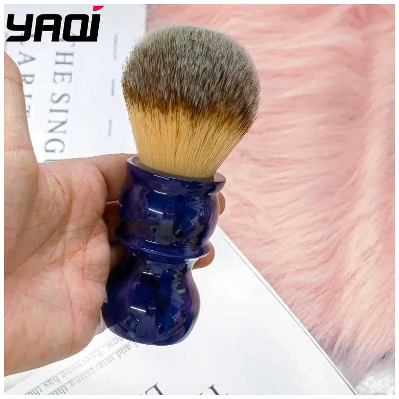 YAQI Professional Travel 26mm Knot Nylon Shaving Brush - Beard Care Grooming Tool for Home/Holiday Use 2026 New Arrival！