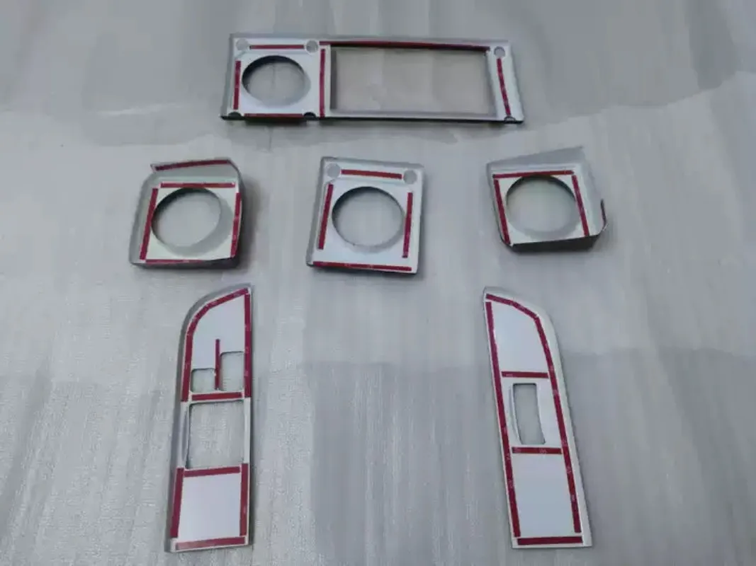 6‑Piece Center Console Decor Trim For Toyota Land Cruiser LC76 LC79 HJ75 HDJ79 1984‑2006 Interior Parts