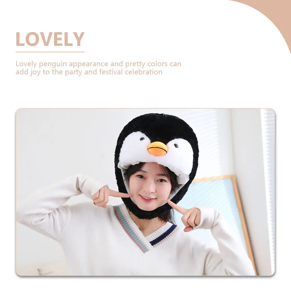 

Penguin Head Hat Costume Men Clothing Adult Animal Hats for Adults Short Cosplay