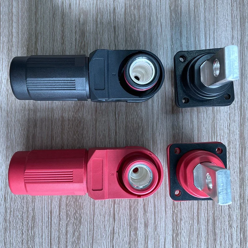 350A Plug Terminal DC 1000V Battery Energy Storage Connector Quick Plug Waterproof IP67 Single Core Elbow Connector