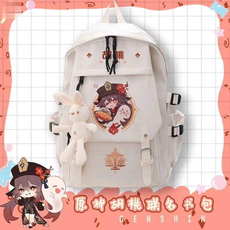 

Genshin Impact Middle Waterproof Large Capacity Backpack For Third To Sixth Grade, Elementary Students, And High School Students