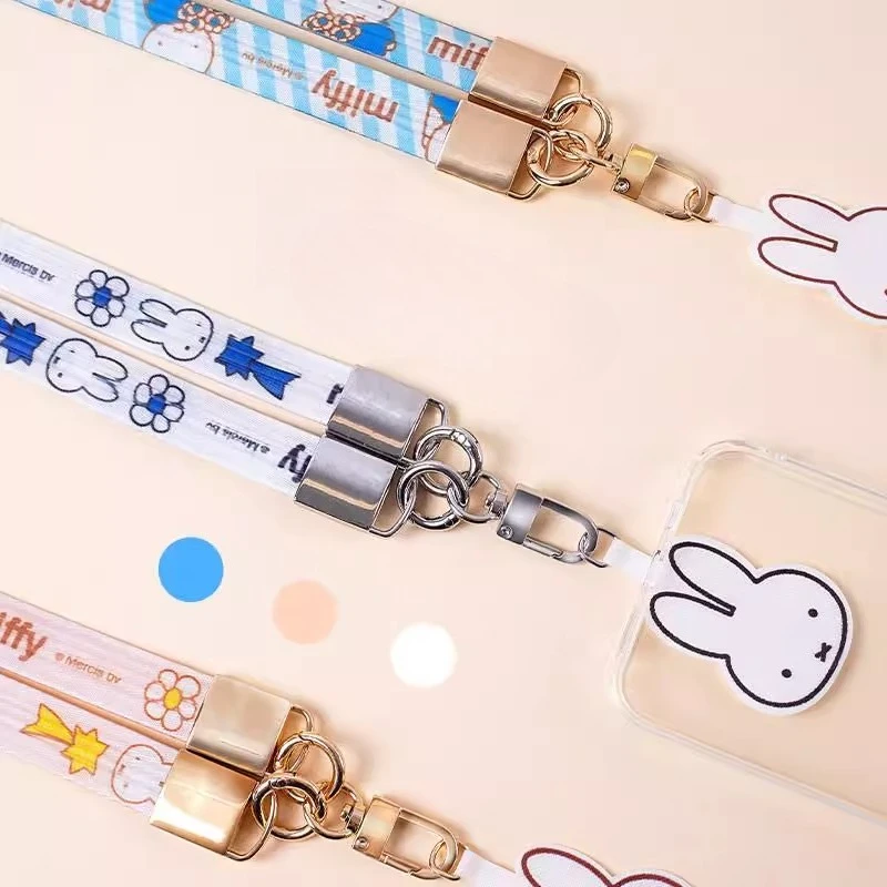 

Kawaii Miffy Mobile Phone Lanyard Crossbody Hand Pendant Mobile Phone Case Hanging Chain Christmas Gift for Boys and Girls