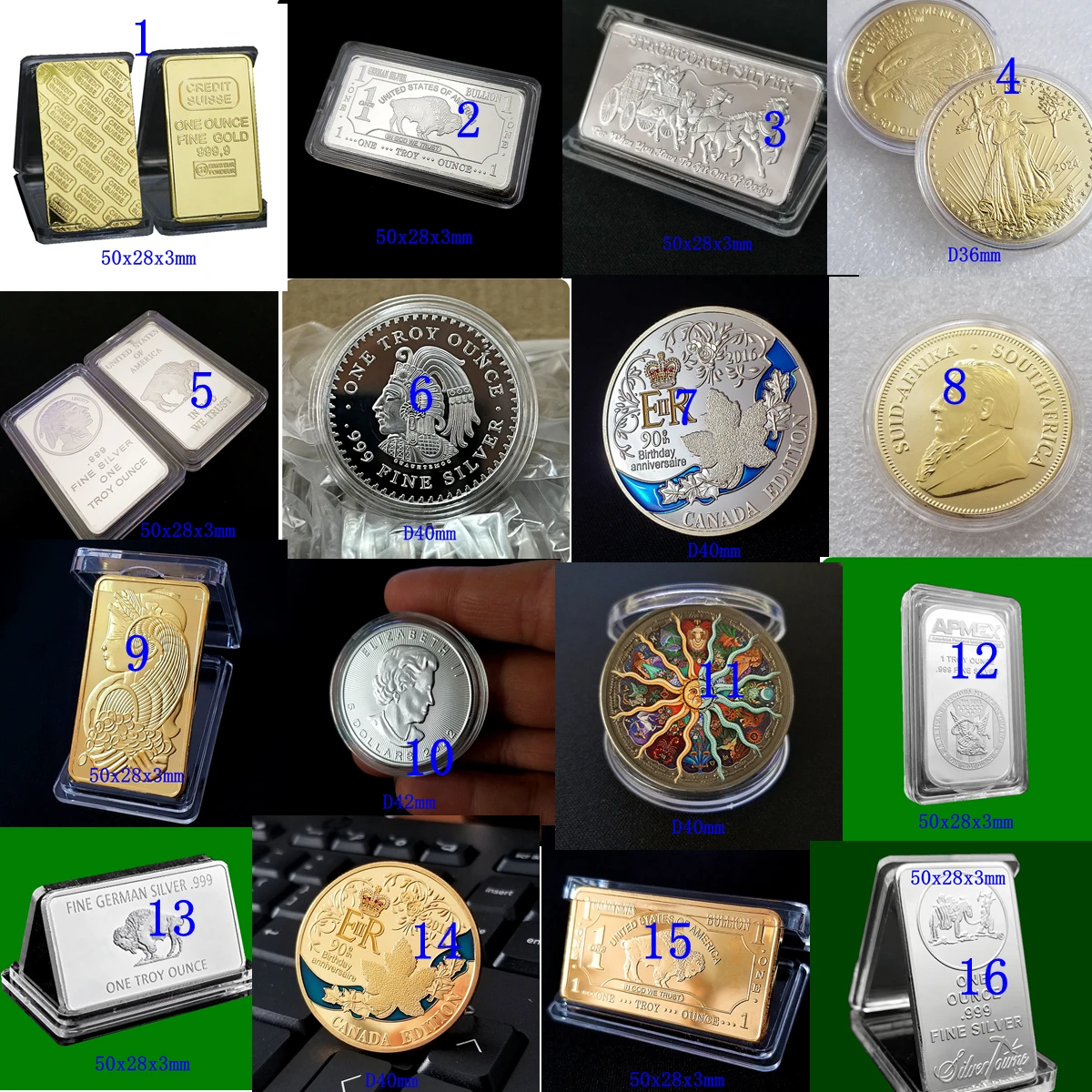 Exquisite craftsmanship, silver plating decoration, silver antique artifact, old coin collection, exquisite challenge coin, anti