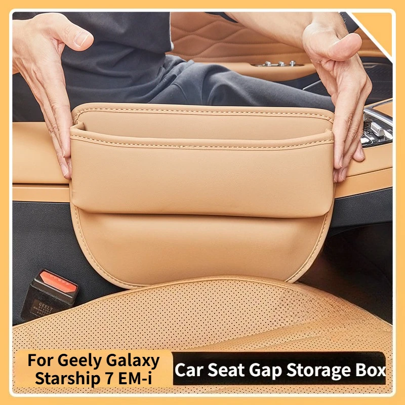 

Car Seat Gap Storage Box For Geely Galaxy Starship 7 EM-i Car Seat Crevice Storage Organizer Box Gap Filling Box Car Accessories