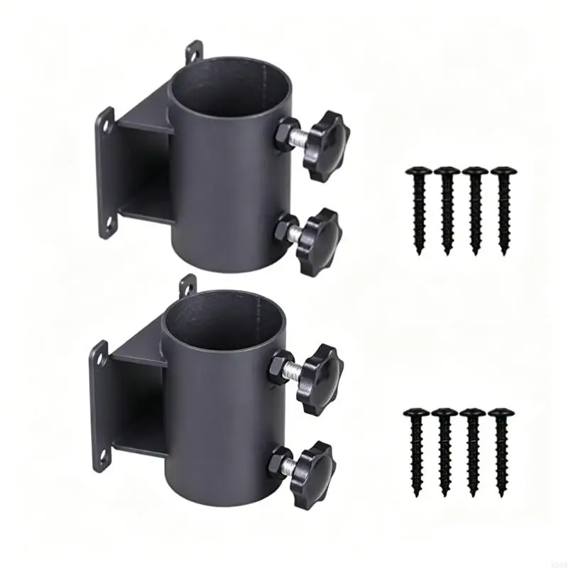 Patio Umbrella Holder Iron Umbrella Stand Brackets For Outdoor Patio Garden With Secure Fastening System B03E