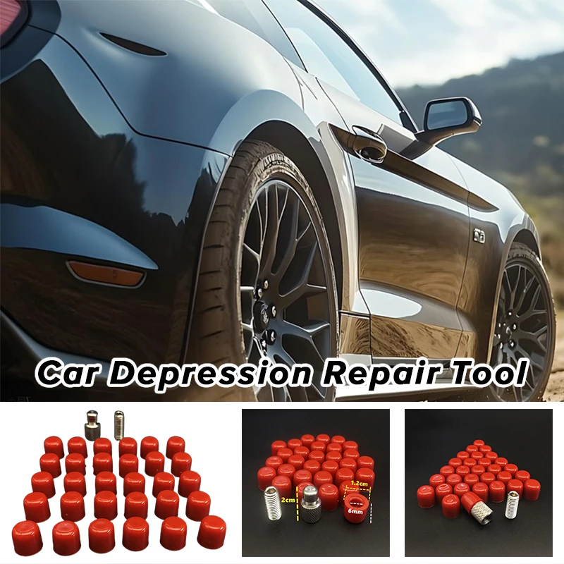 Dent Repair Tools﻿ New Thickened Rubber Top Cap And Small Red Cap Repair Tool For Car Depression Repair Car Dent PDR Repair Tool