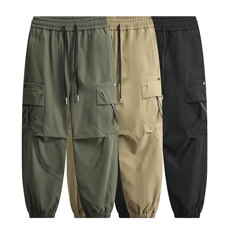 

Spring and Autumn New Fashion Trend Outdoor Sports Mountain Climbing Overalls Men Loose Sports Multi-Pocket Large Size Pants