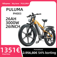 PULUMA PH003 Electric Bike 3000W Peak Power Motor 48V 20AH Lithium Battery E-bike 26*4.0 Inch Fat Tire Off-Road Electric Bicycle