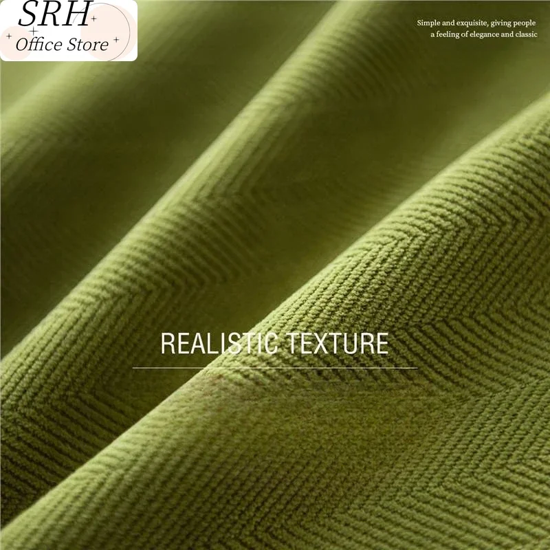 

Matcha Green Herringbone Jacquard Curtains for Living Dining Room Bedroom Fashion Simple Custom Size Luxury Decoration Drapes