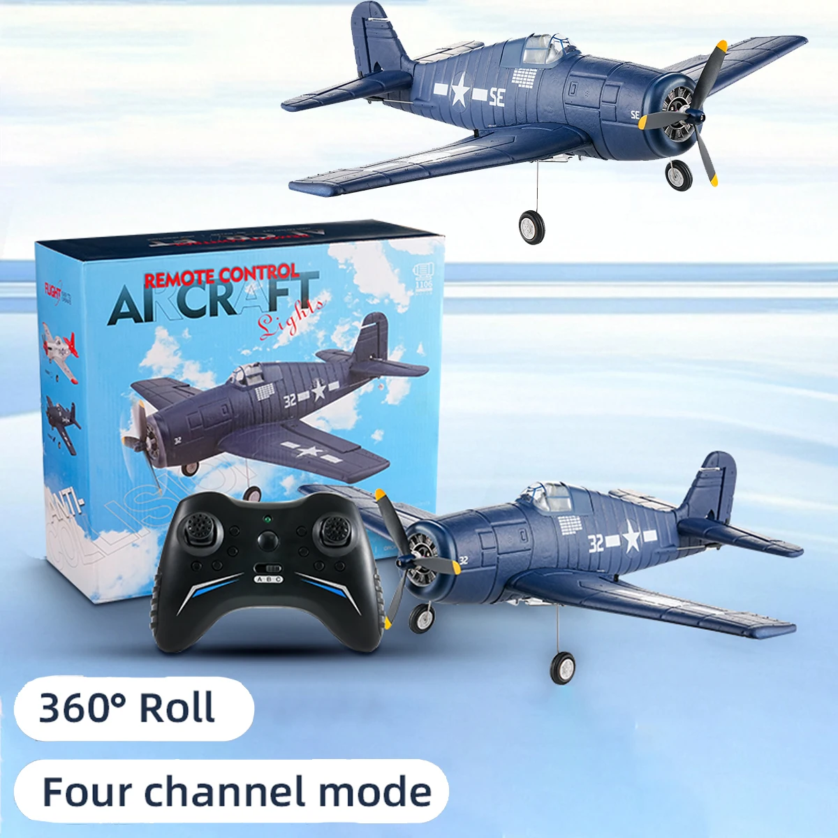 

FX9503 RC Airplane 2.4G Remote Control F6F Hellcat Fighter Jet Brushless EPP Foam Fixed Wingspan Aircraft Model Toys for Adults