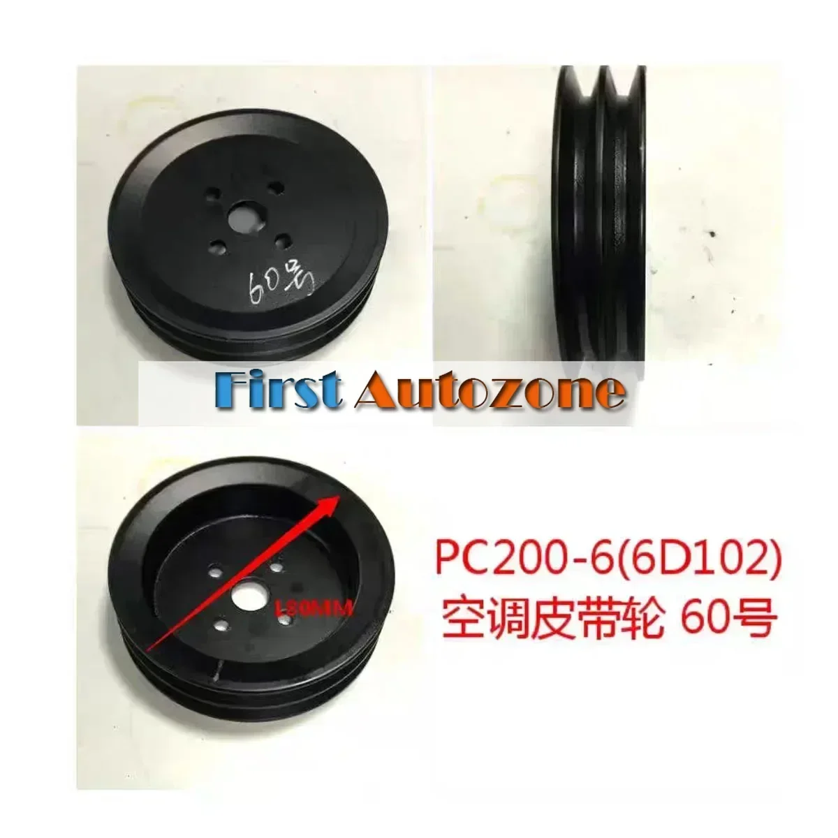 6731-91-1510 Pulley AIR Conditioner FITS for Komatsu PC100-6 PC200-6 Engine 4D102 6D102