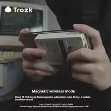 New Trozk Floppy Power Bank Magnetic Wireless 10000mAh Large Capacity Portable Mobile Powerbank PD22.5W Fast Charge Power Bank 