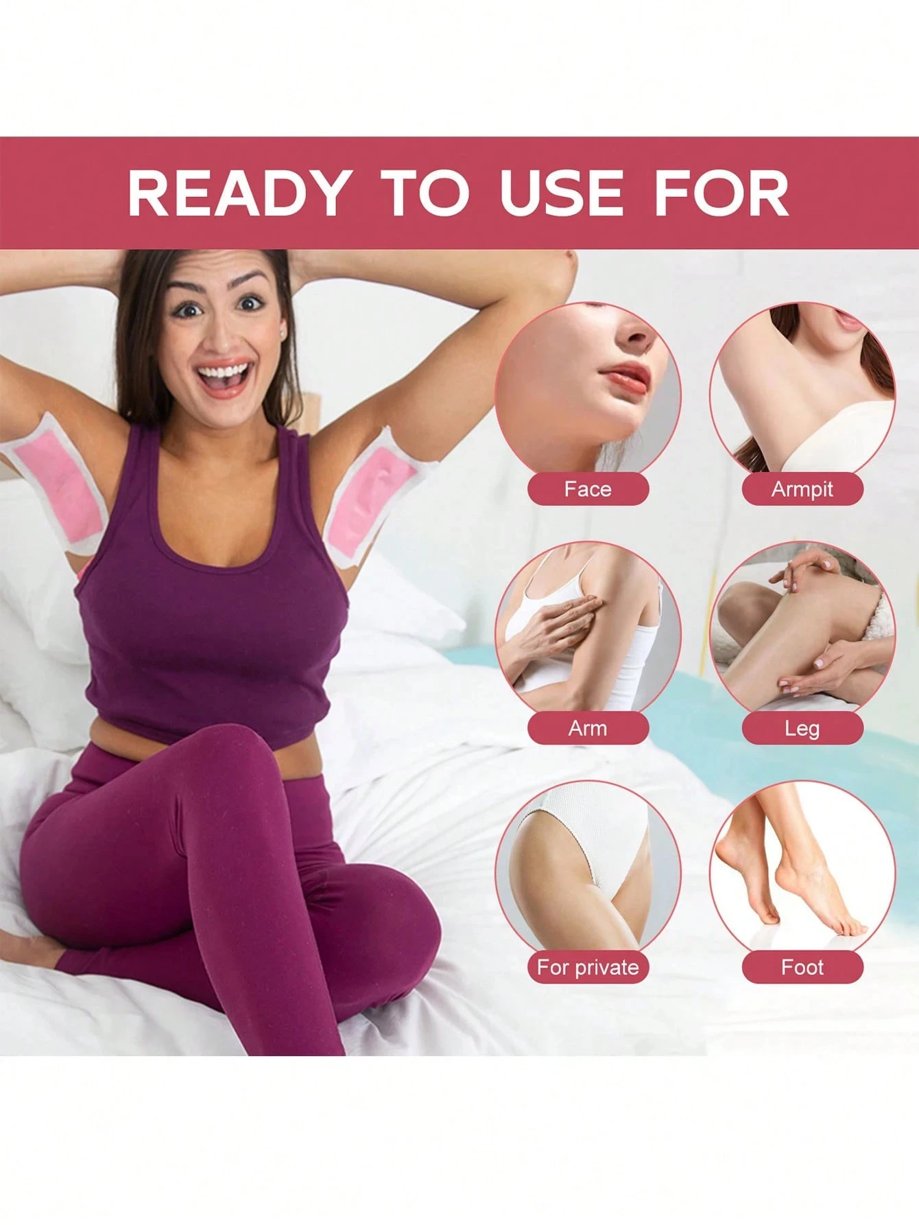 Depilatory Wax Strips Facial Hair Removal Strips Set Quick Painless Wax Lip Hair Removal Paper Double Sided Cold Wax Paper for Leg Body Face Body Fast Hair Removal Pads Cold Wax Body Beauty Tools