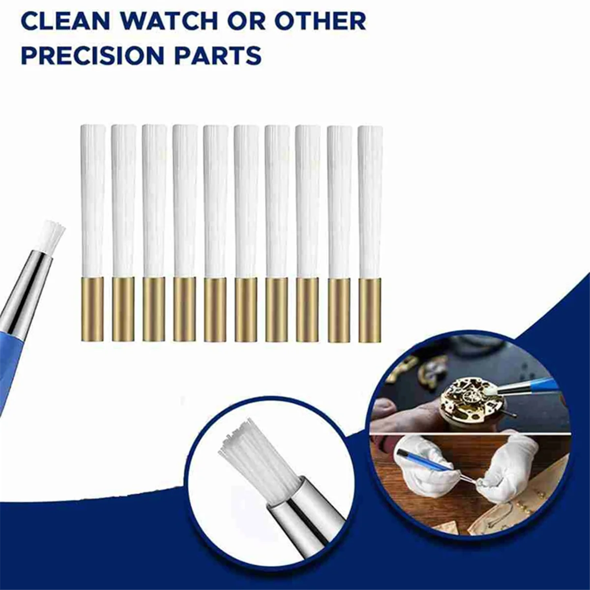 

N09R Scratch Brush Refills 10 Pack, Premium Fiberglass, Jewelry Making, Metal Polishing