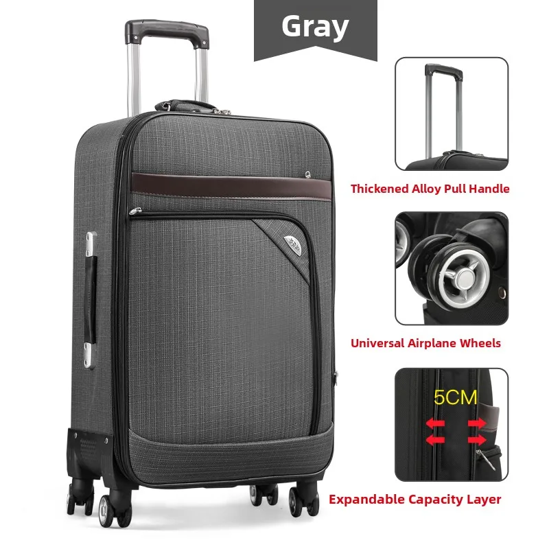 

Ox Cloth Lage Bag ex Large Capaci Roller Suitcase with Password Lo And Universal Wheels for Traveling