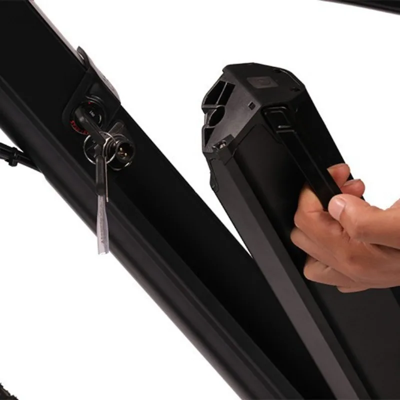 دراجة جبلية كهربائية بقوة 27.5 إطار من سبائك الألومنيوم ذو ذيل صلب، بطارية ليثيوم ناقل حركة 9 سرعات