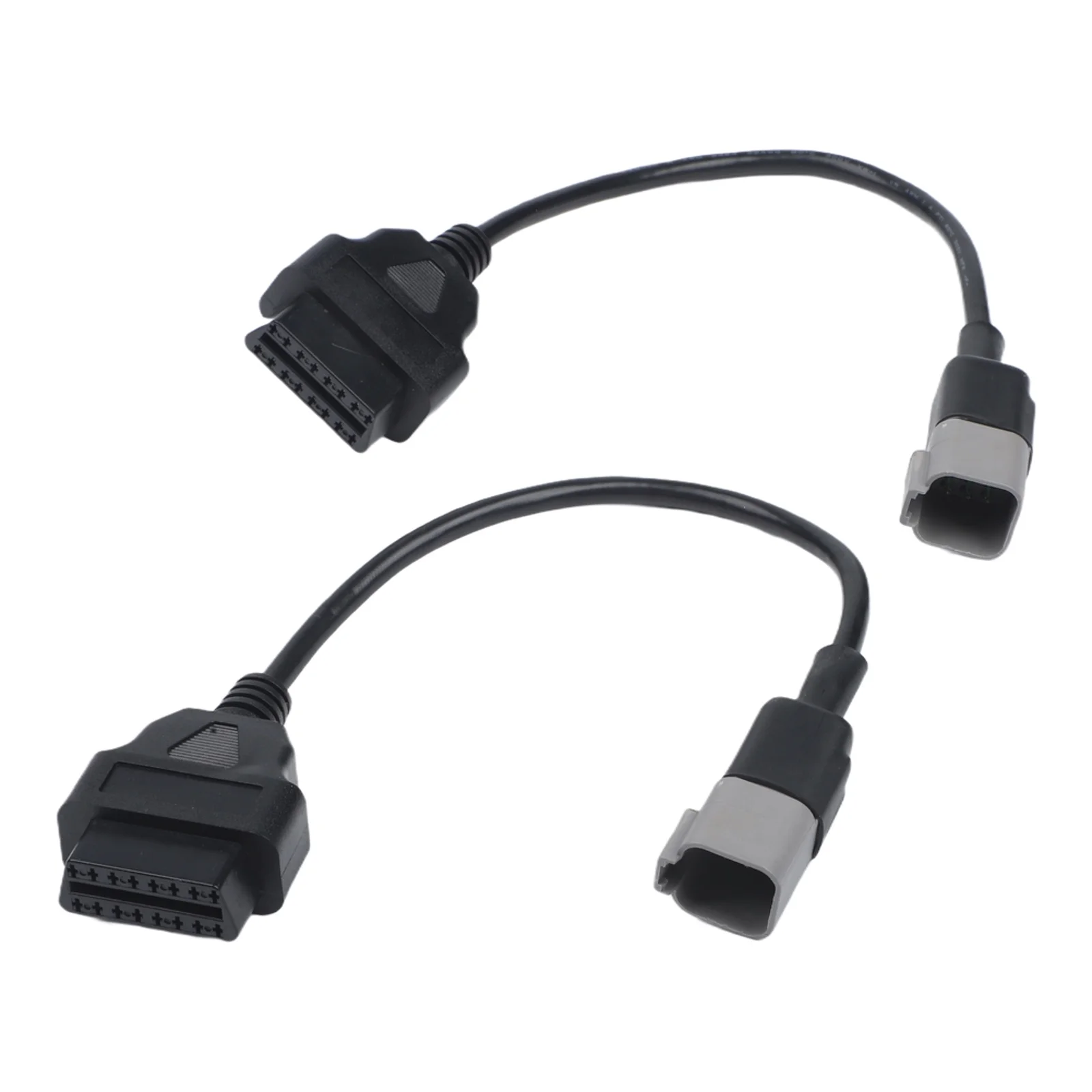 For Motorcycle 6PIN-16PIN Adapter For Garage Diagnostics Plug-and-play Connection Plastic Housing Efficient Data Transfer