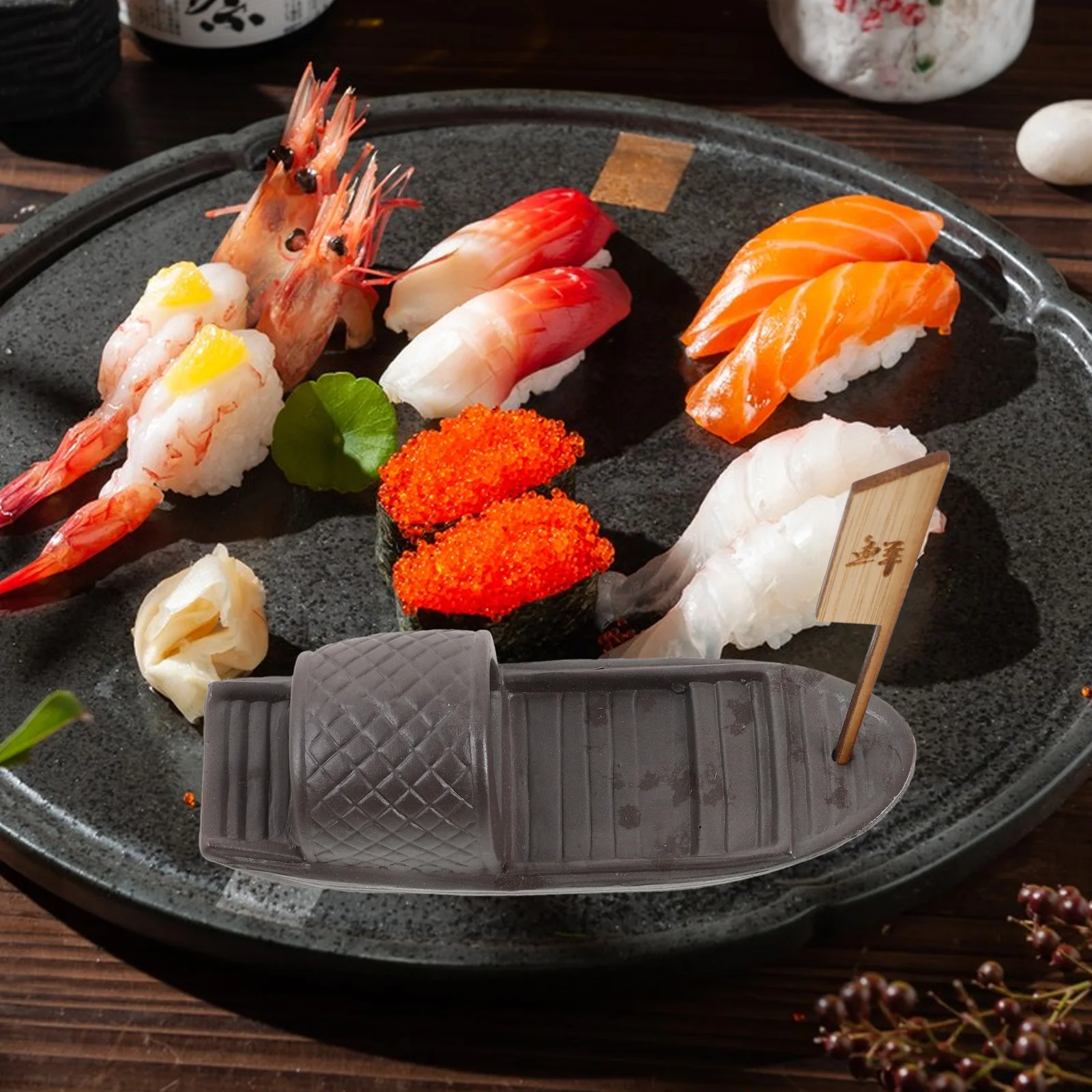 

Dry Ice Cup Japanese Sushi Dish Accessories Style Plate Ornaments Boat Serving Tray Coffee Sashimi Decoration