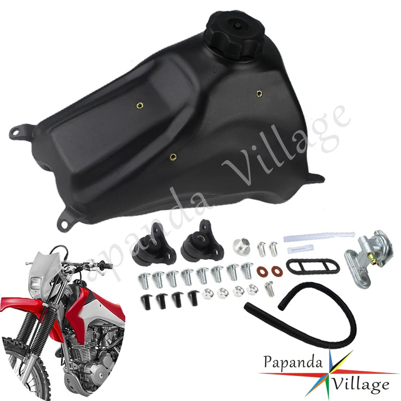 

Black Plastic Motorcycle Gas Petrol Fuel Tank With Cap For Honda CRF230F 2015 2016 2017 2018 2019 Dirt Bike Motocross Oil Box