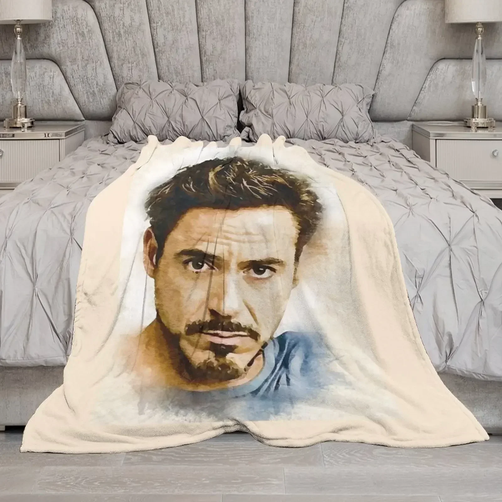 A Tribute to Robert Downey Jr. Throw Blanket Sofa Throw Retros fluffy Blankets