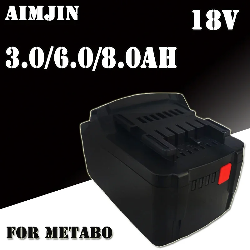 

2024 NEW 18V 3.0/6.0/8.0ah Lithium-ion Battery for Metabo 18V Power Tool Cell Driver