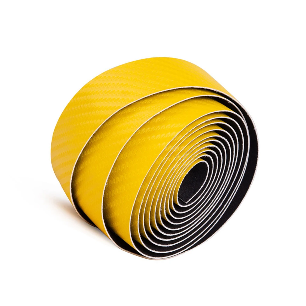 

2 Rolls Fiber Handlebar Tape Non-Slip Handlebar Tape Bike Straps For Road Bike Long Durable Use Yellow For Men Women