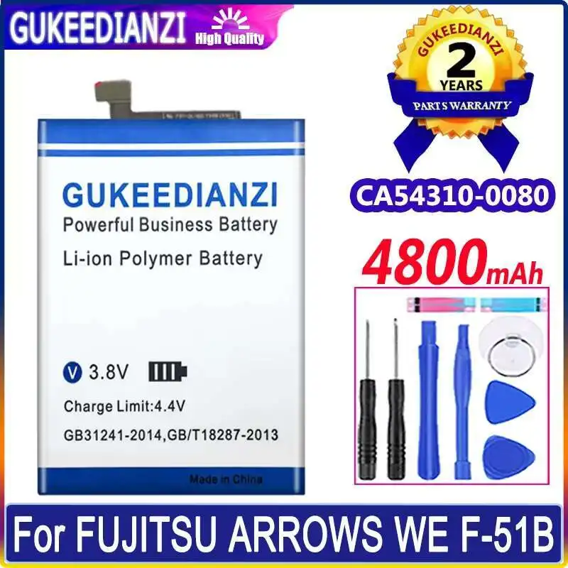 

Reliable Power Supply 4800Mah CA54310-0080 Mobile Phone Battery For Fujitsu Arrows WE F-51B