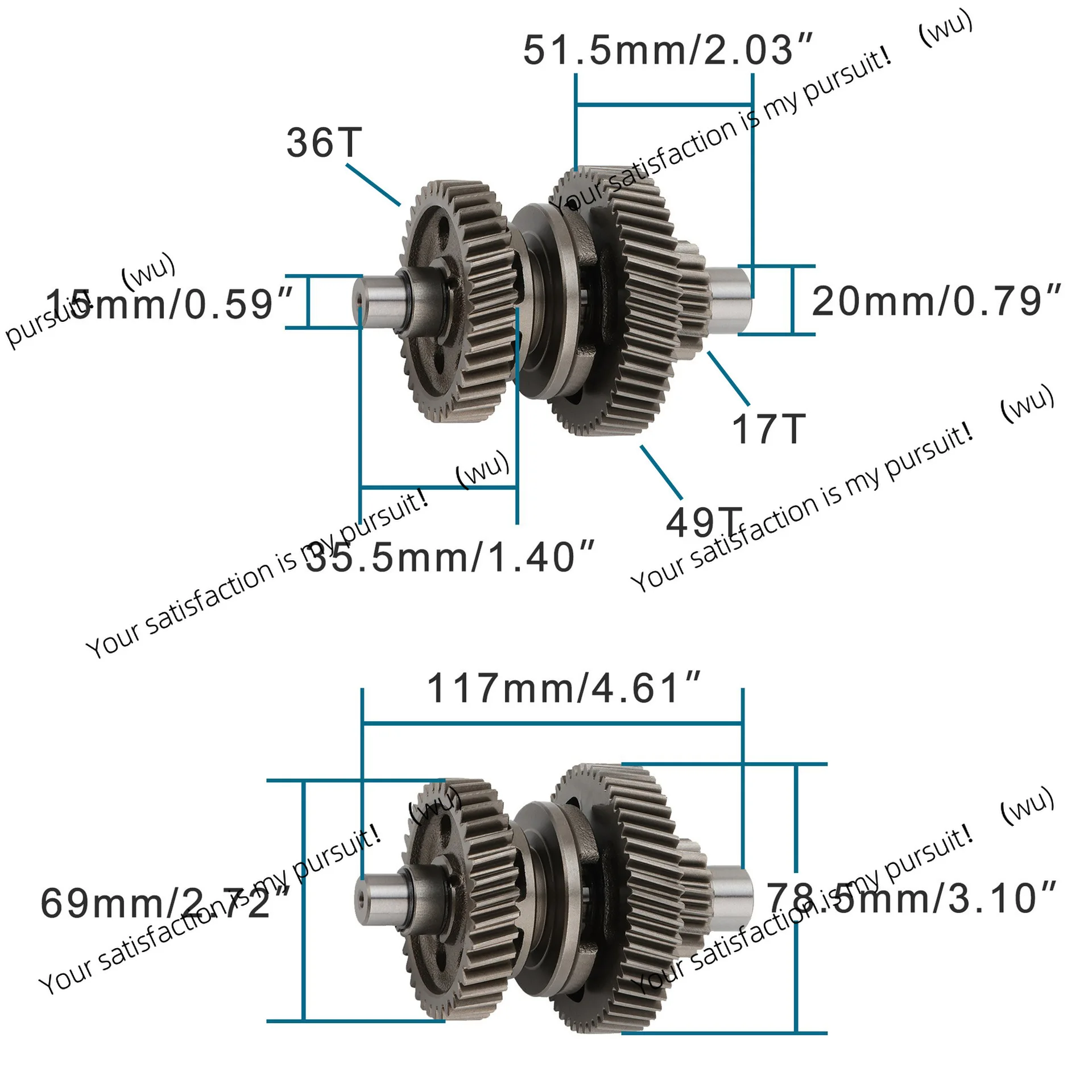 ATV 200 AU Engine Gear, Variable Gear, Output Input Spindle, For Big Bull 150 GY6