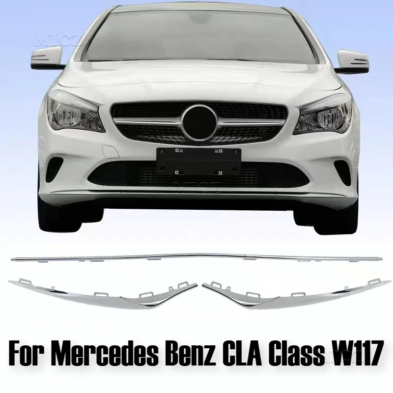 For Mercedes Benz CLA Class W117 Front Bumper Chrome Trim OEM 1178855000 1178855100  1178854900