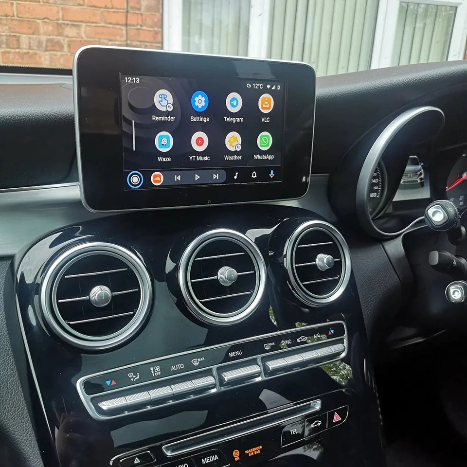 AZTON Wireless Android Auto & Apple CarPlay for Mercedes A B C Class GLC W205 NTG5.0 S CLS